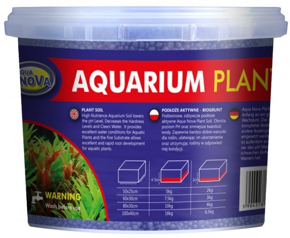 Sol technique plant noir Nova pour aquarium et crevettes
