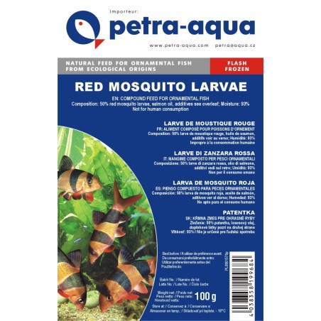 Nourriture congelée pour poissons d'aquarium - Vers de vase