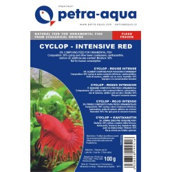 Nourriture congelée pour poissons d'aquarium - Cyclop rouge intense